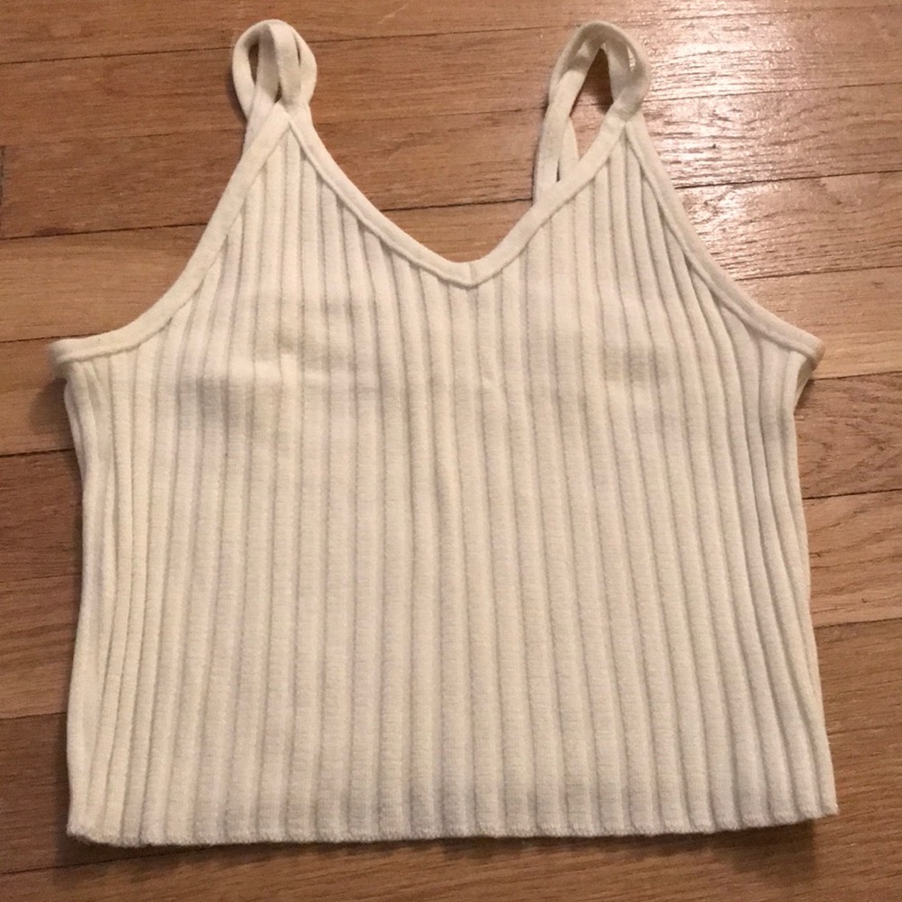 Cream crop top